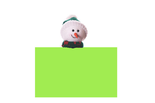 圣誕雪人卡片