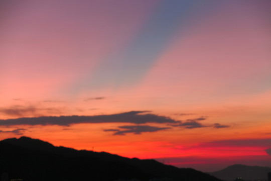 夕陽彩云