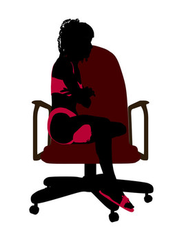 女青少年泳裝剪影