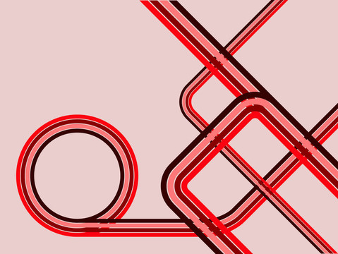一款抽象復(fù)古背景插畫