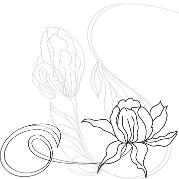 復(fù)古的花