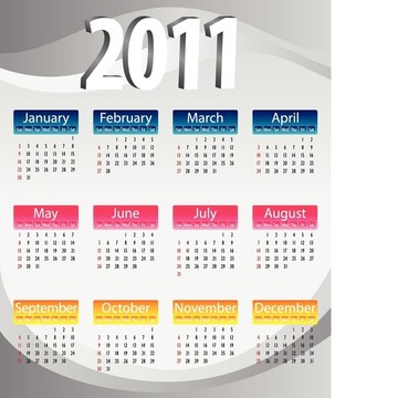 日歷3D 2011