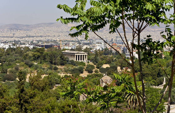 古Athens的Agora；希臘（VI