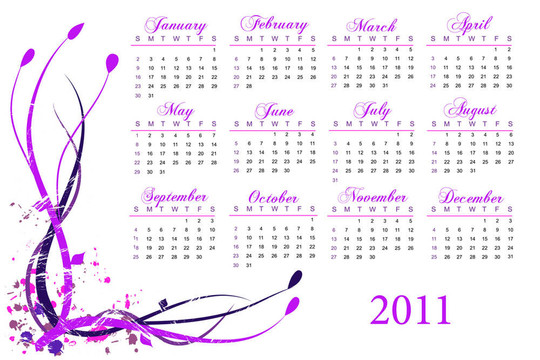 2011日歷