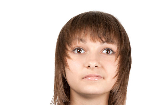 年輕漂亮女孩的畫像