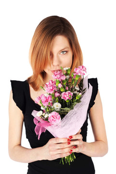 漂亮女人假扮Flowers