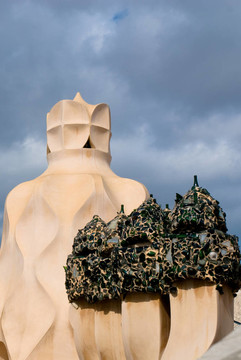 Casa Mila；巴塞羅那；西班牙