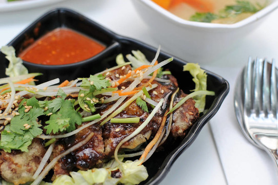 油炸肉菜