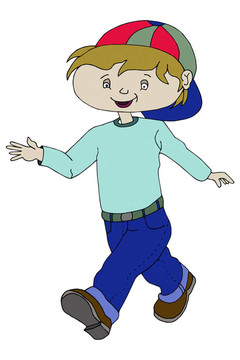 小男孩的插圖