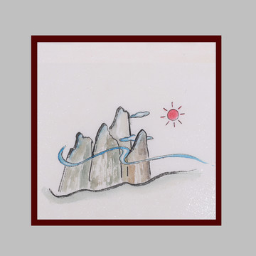 簡(jiǎn)筆畫(huà)山水風(fēng)景