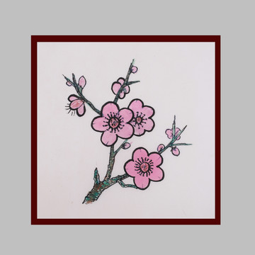 簡筆畫桃花