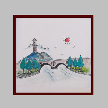 簡筆畫鄉(xiāng)村風景