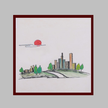 簡筆畫鄉(xiāng)村風景