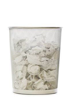 白色垃圾紙垃圾桶