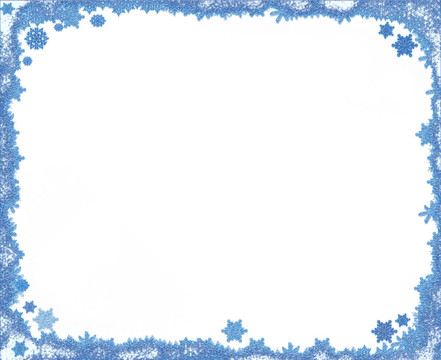 具有拷貝空間的圣誕雪花框