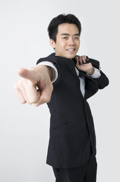 年輕的亞洲商人
