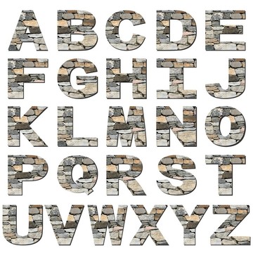 石頭墻的字體