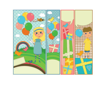 孩子黨和生日橫幅