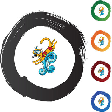 游泳的貓