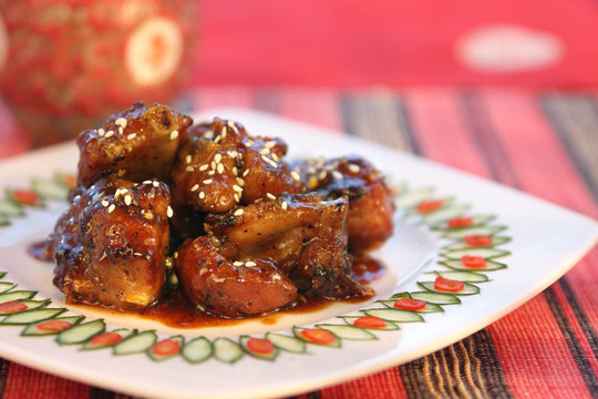 芝麻菜扣肉