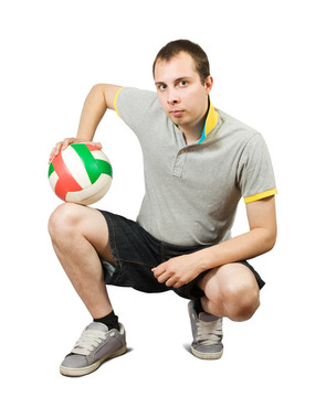 男子與球的運動