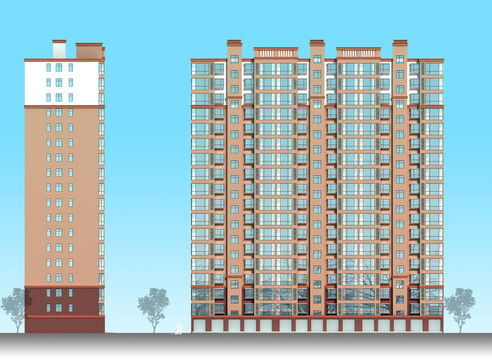 住宅樓立面圖