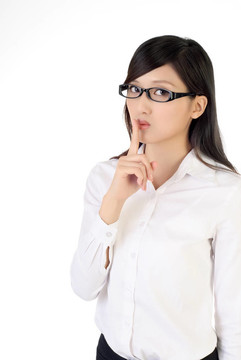 可愛的女商人