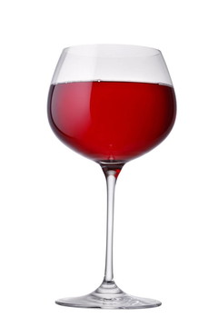 白色背景優(yōu)雅酒杯