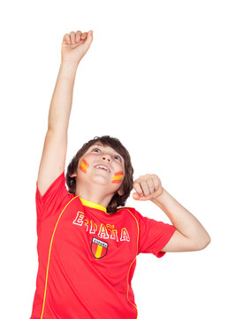 西班牙隊(duì)球迷慶祝進(jìn)球