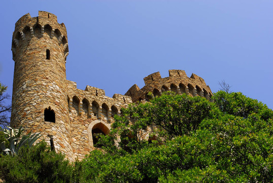 Sant Joan城堡在羅列特海岸