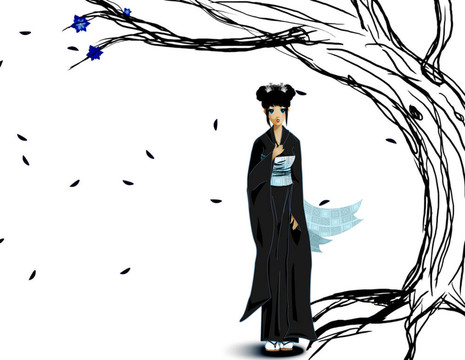 和服的女士