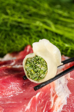 香椿鮮肉餃子