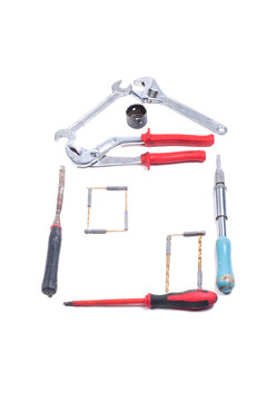 與建筑工具的概念照片