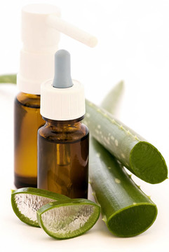 滴和噴霧與Aloe