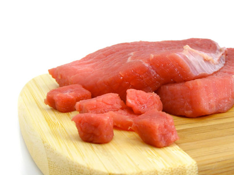 牛排肉切片食品isolaited