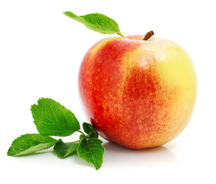 綠葉紅蘋(píng)果果實(shí)