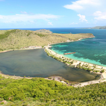 海灘上的Saint Kitts