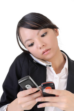 業(yè)務(wù)繁忙的女人