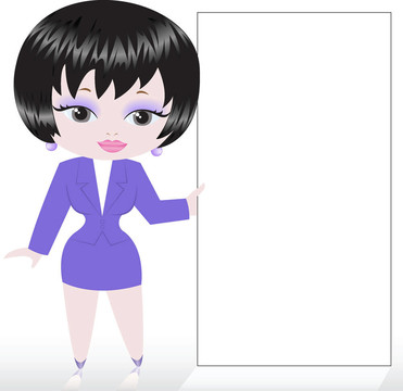 穿藍(lán)色衣服的女孩