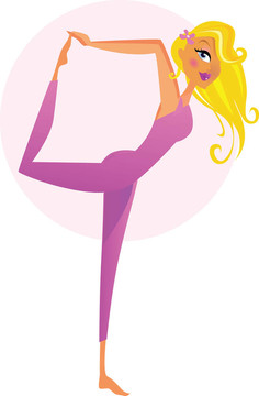 練習(xí)Yoga Stretch Pose的女人
