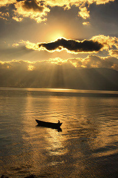 洱海夕陽