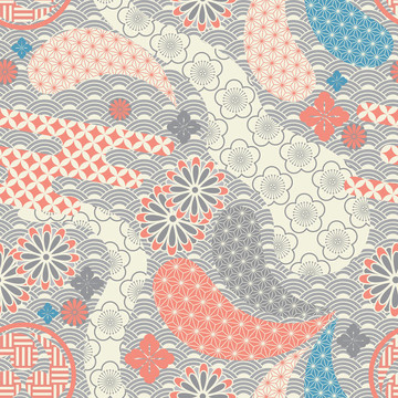 無縫日本風(fēng)格模式