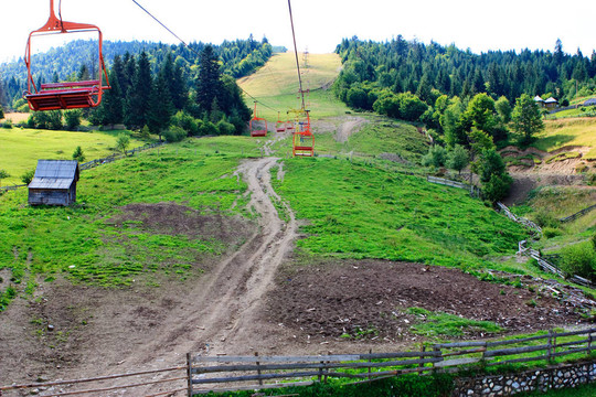 在Borsa skilift