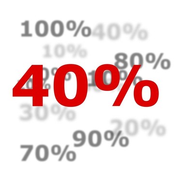 百分之40