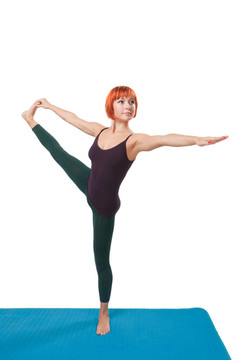 女孩yogatic體式練習(xí)