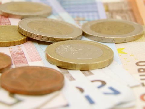 歐元貨幣紙幣和硬幣
