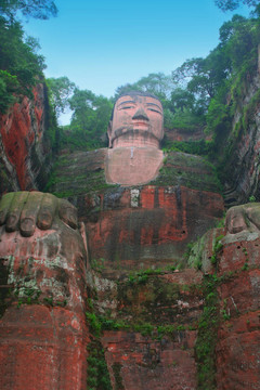 樂(lè)山大佛；四川；中國(guó)