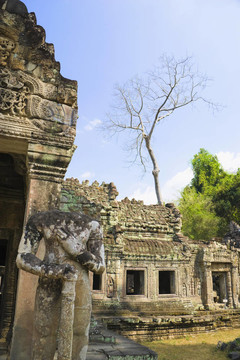 柬埔寨圣劍寺；