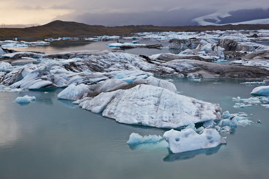 Jokulsarlon Glacial Lagoon；Vatnajokull；冰島