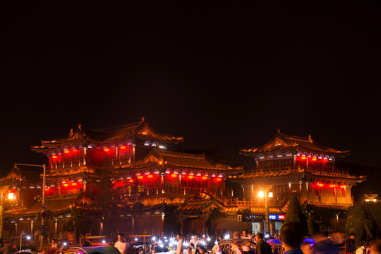 開封古城夜景